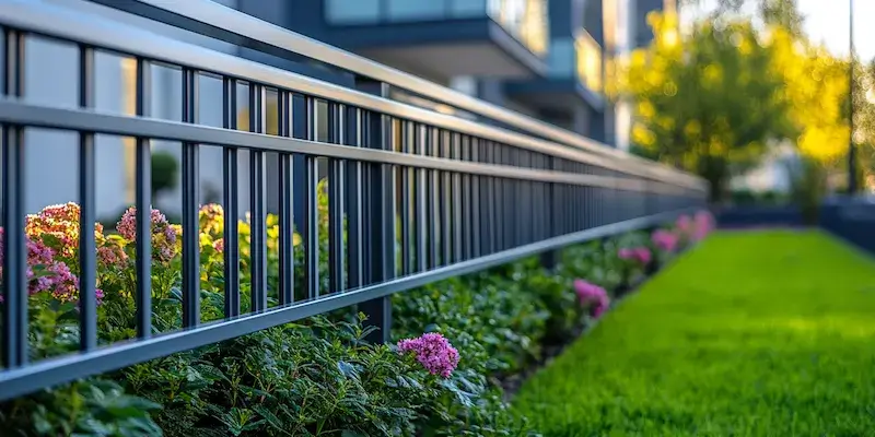 Metallzaun aus Polen mit Montage